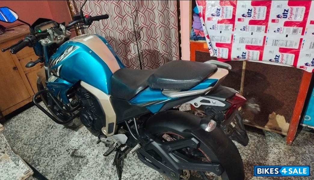 Cyan Blue Yamaha FZ-S FI V2