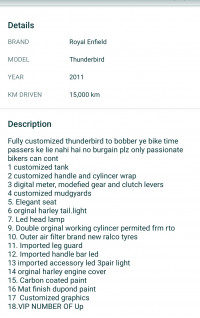 Royal Enfield Thunderbird TwinSpark 350