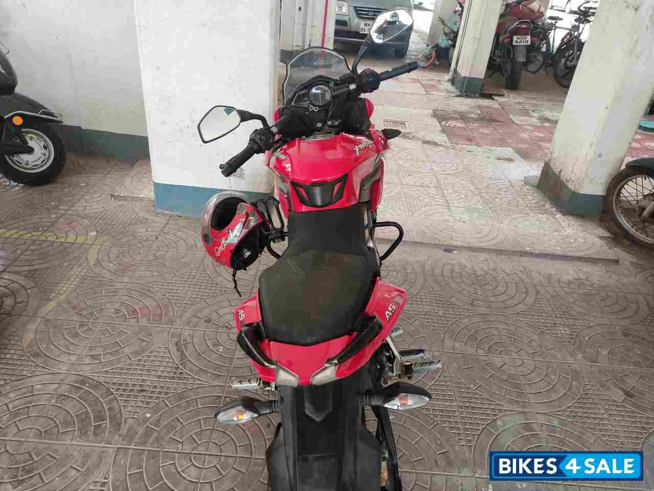 Red Bajaj Pulsar AS 200