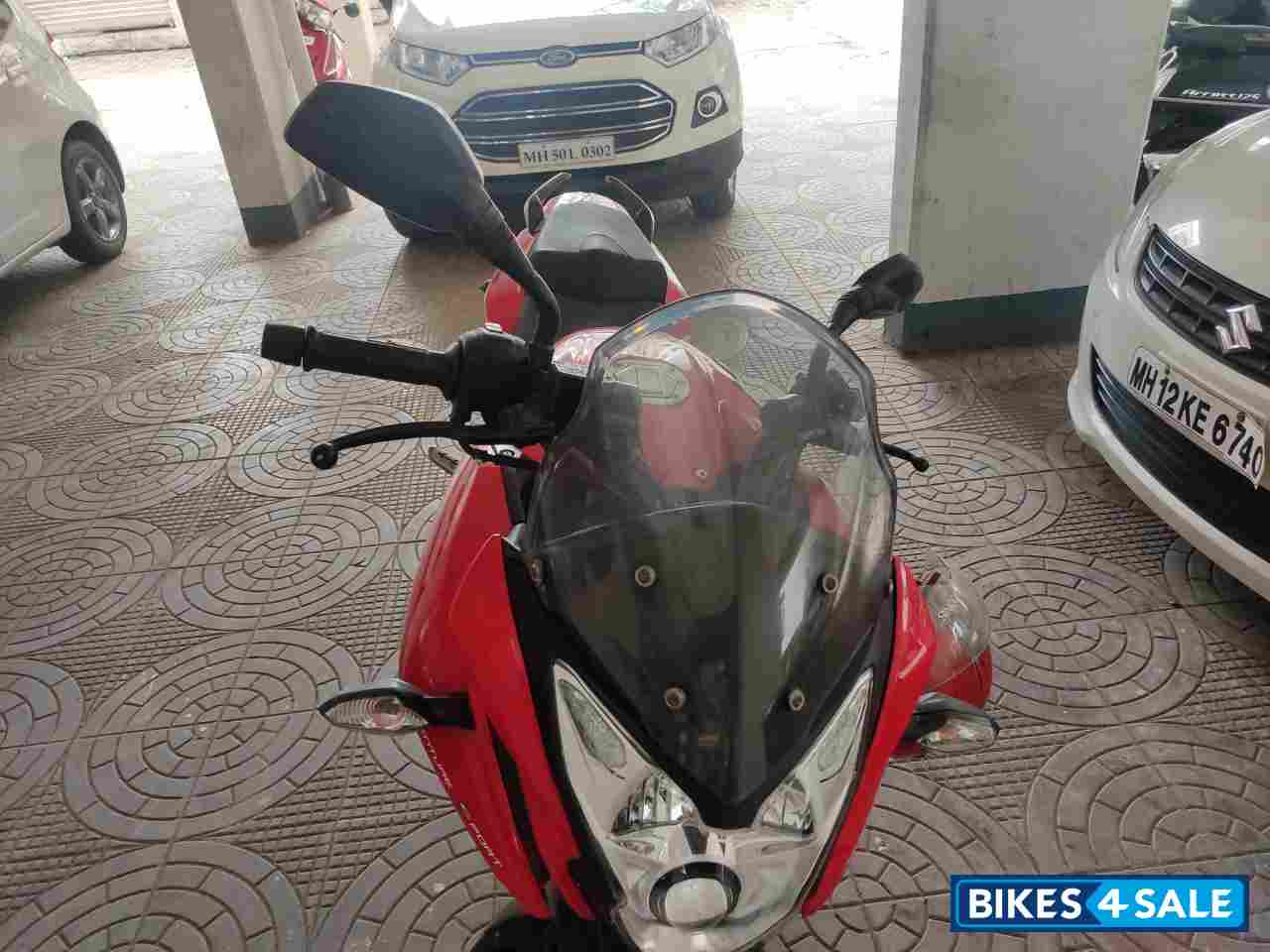 Red Bajaj Pulsar AS 200