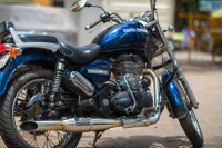 Marine Blue Royal Enfield Thunderbird 500