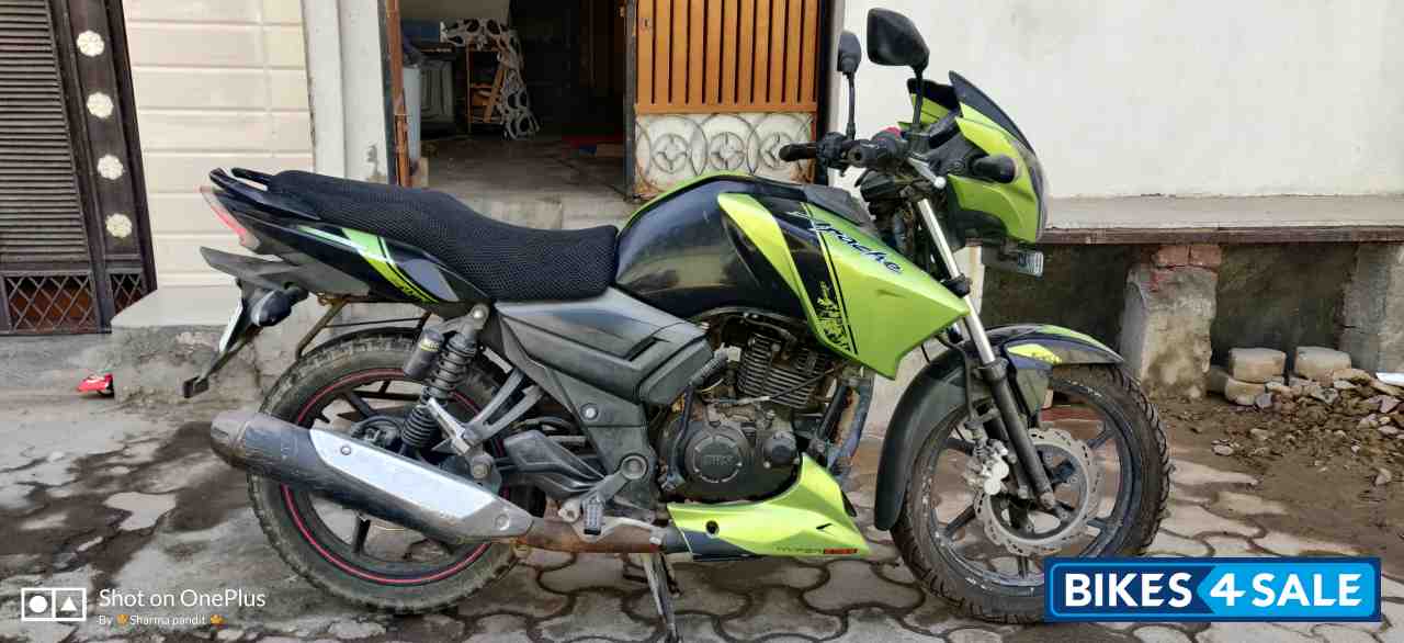 Green Black TVS Apache RTR 160