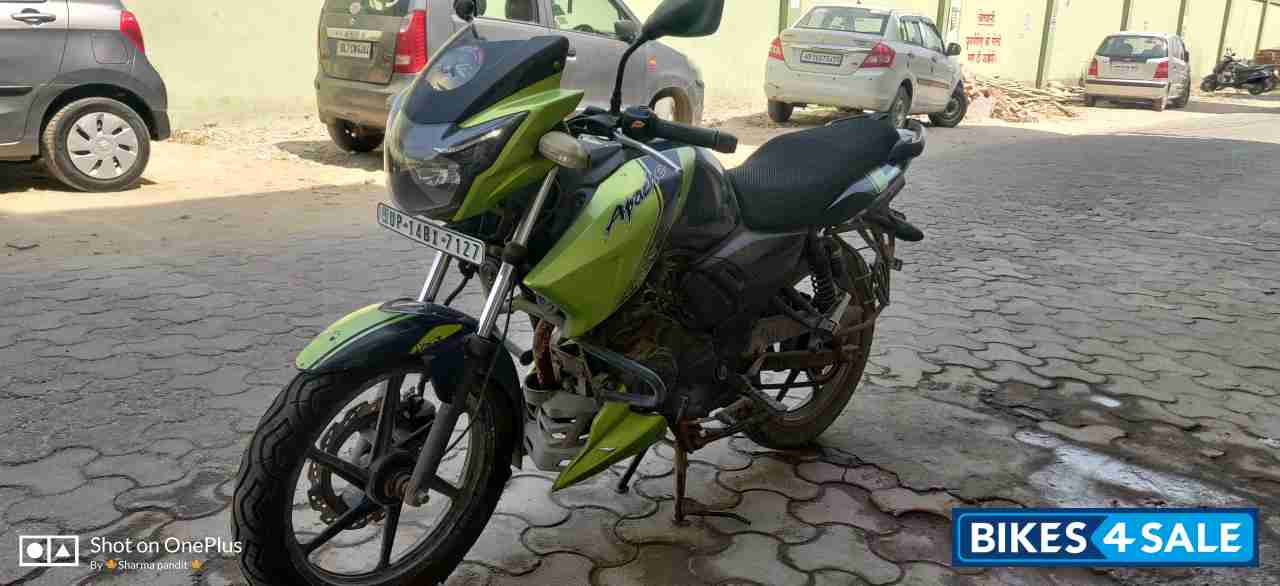 Green Black TVS Apache RTR 160