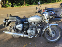 Silver Royal Enfield Bullet Electra 5S
