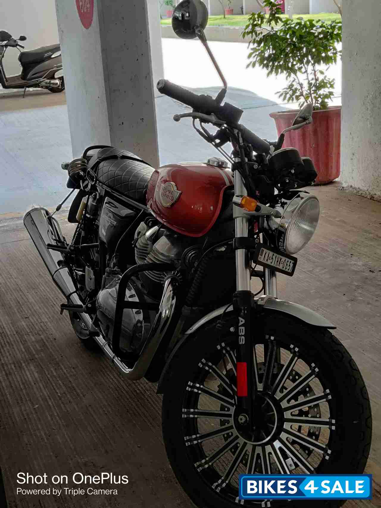 Orange Royal Enfield Interceptor 650 Twin