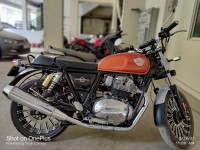 Orange Royal Enfield Interceptor 650 Twin