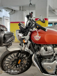 Orange Royal Enfield Interceptor 650 Twin