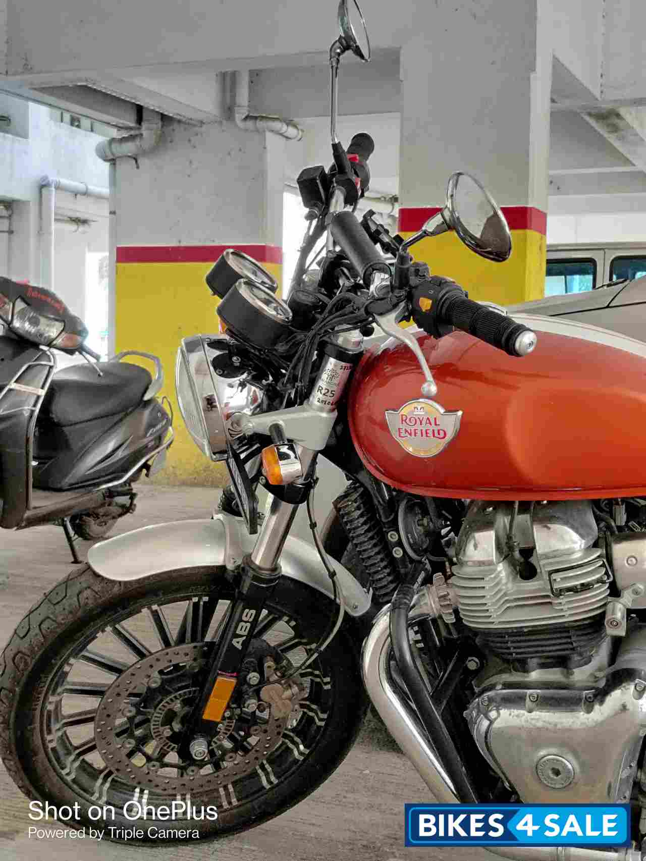 Orange Royal Enfield Interceptor 650 Twin