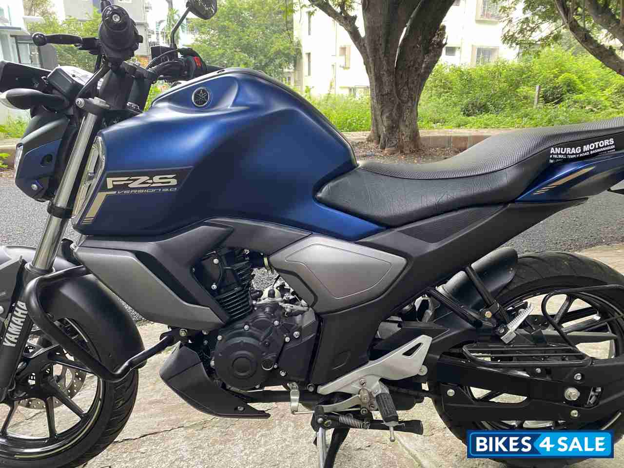 Matt Blue Yamaha FZ-S FI V3 BS6