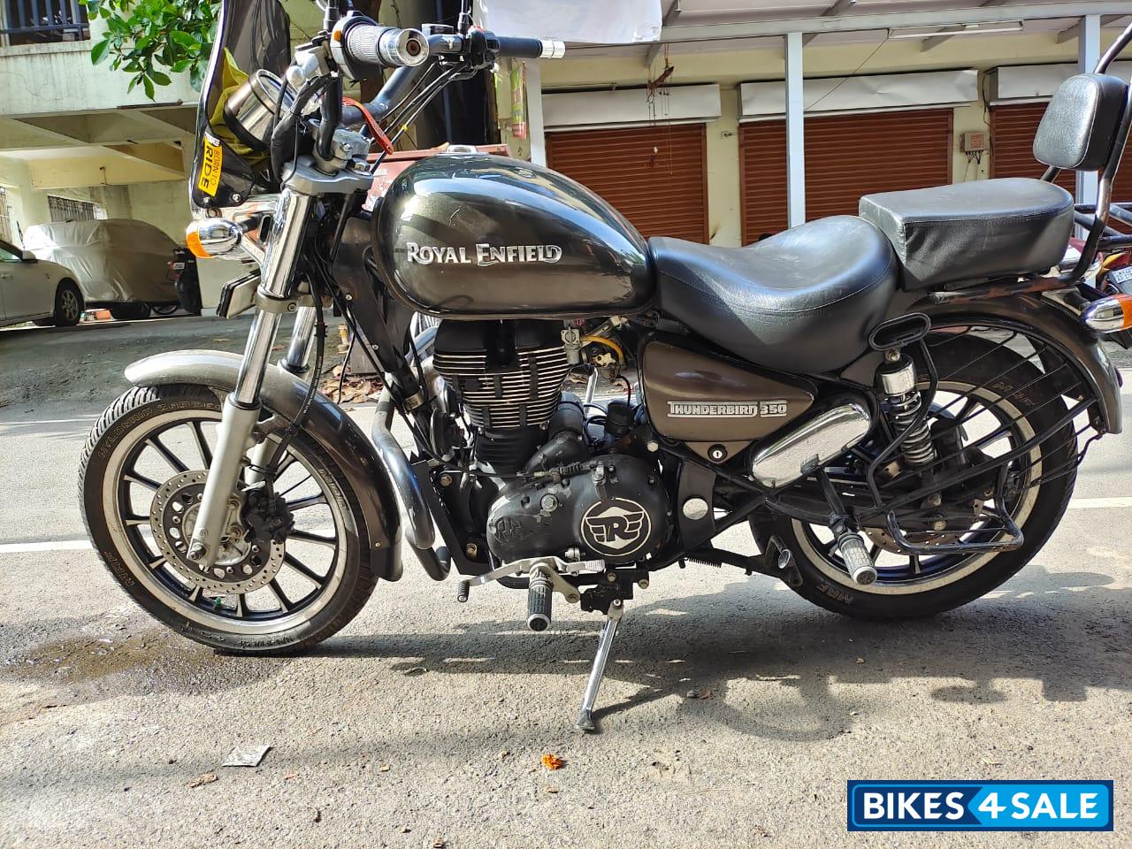 Lighting Green Royal Enfield Thunderbird