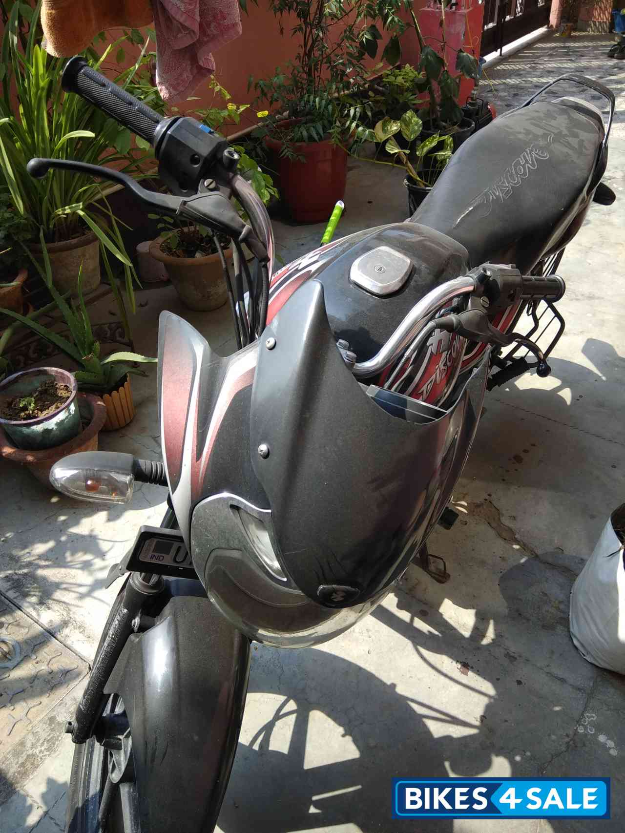 Red Black Bajaj Discover 100 DTS-Si