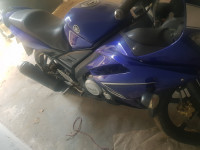 Blue Yamaha YZF R15