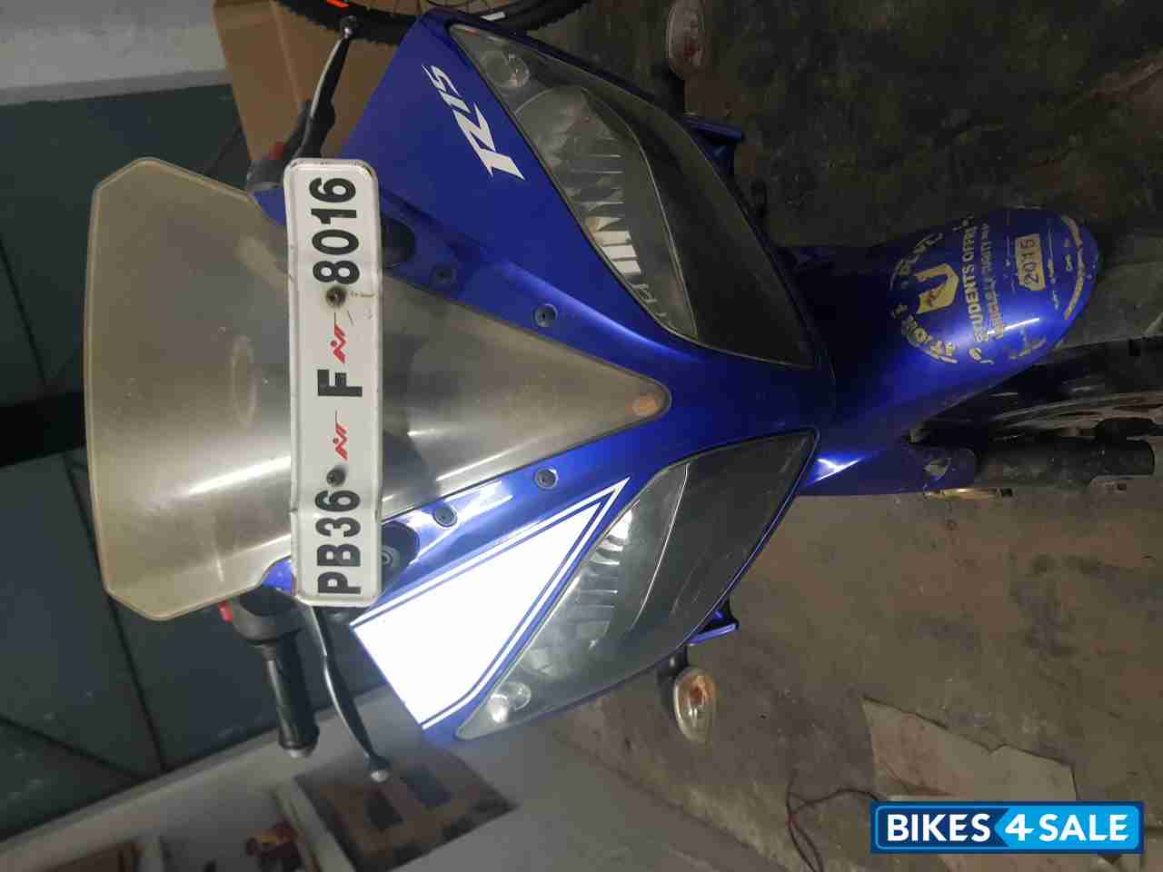 Blue Yamaha YZF R15