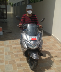Gray Suzuki Burgman Street BS6