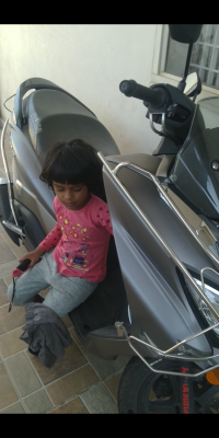 Gray Suzuki Burgman Street BS6