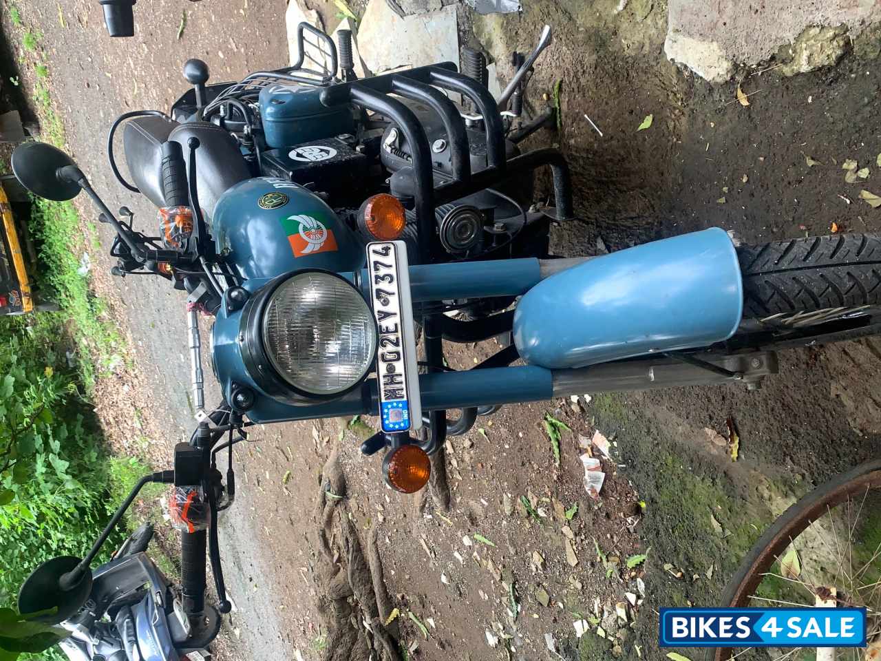 Mat Blue Royal Enfield Classic Signals Airborne Blue