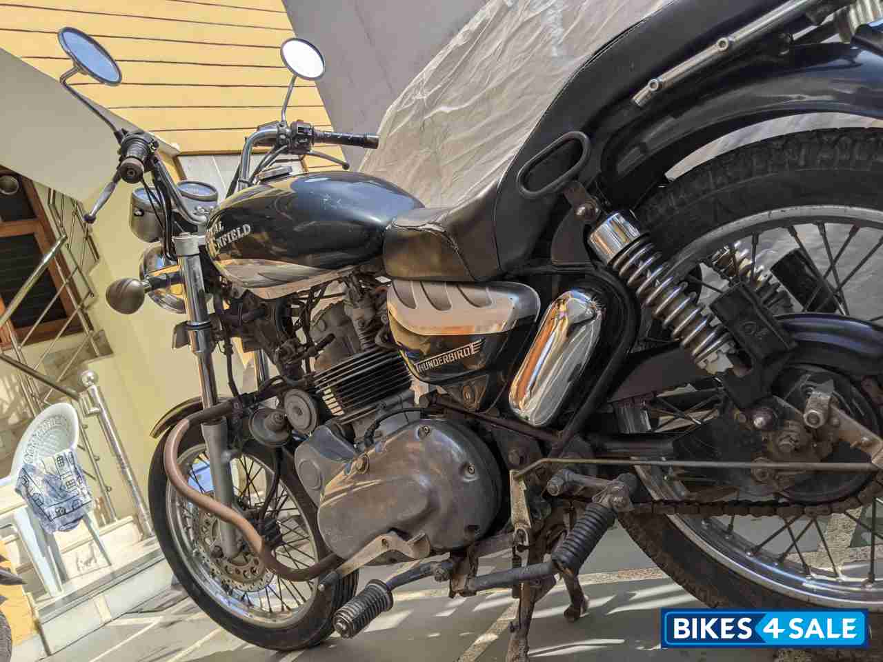 Black Silver Royal Enfield Thunderbird 350