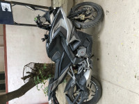 Black And Grey Bajaj Pulsar RS 200