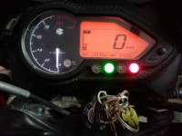 Neon Red Bajaj Pulsar 150 DTSi
