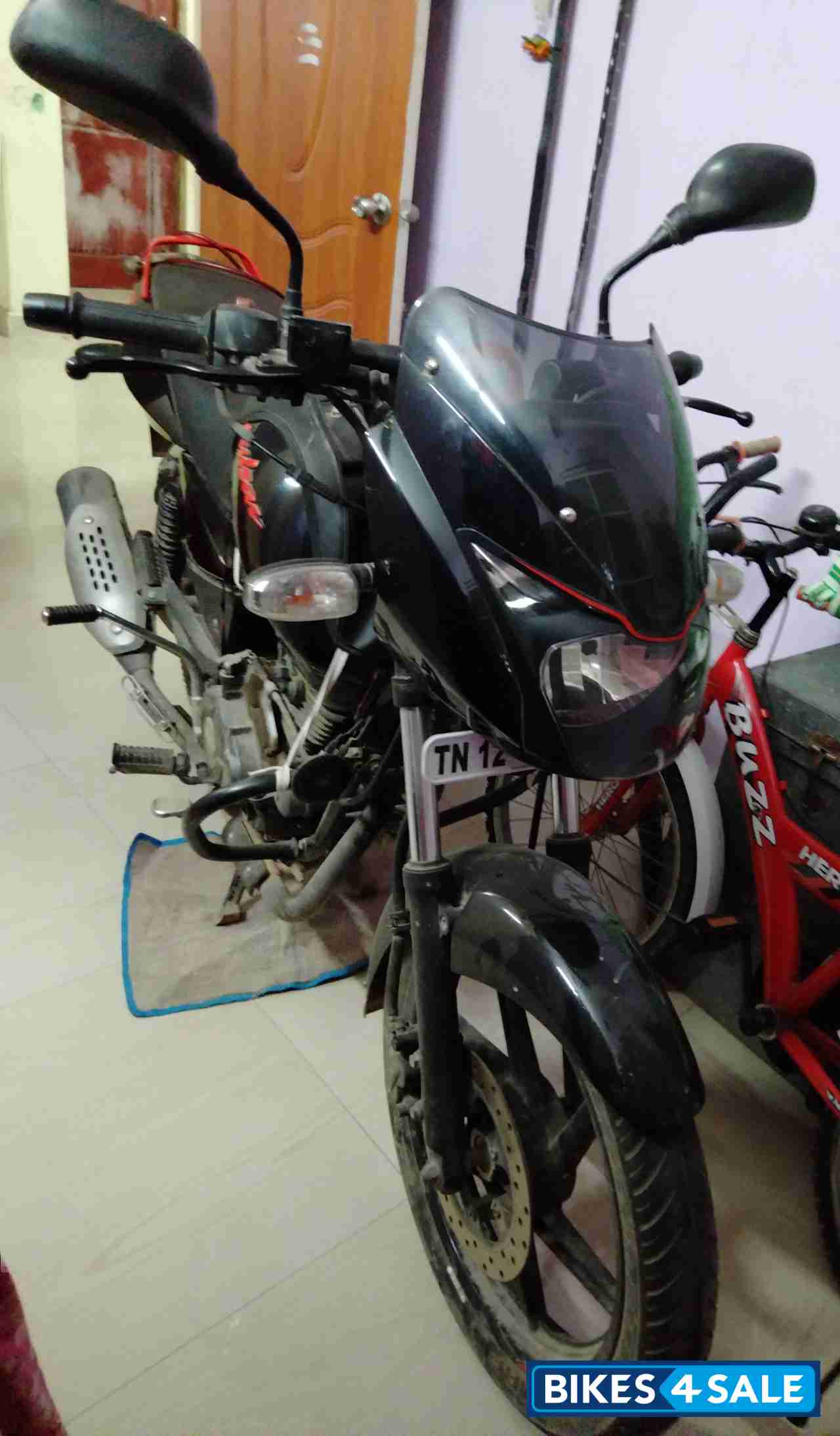 Neon Red Bajaj Pulsar 150 DTSi