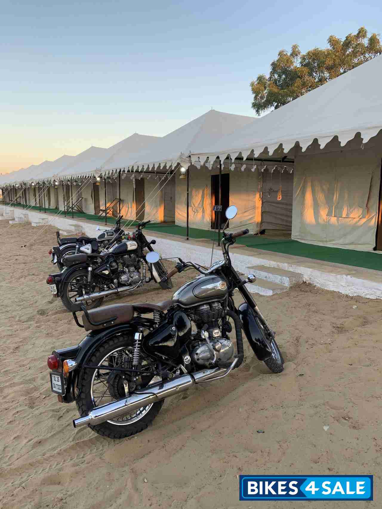 Silver Royal Enfield Classic 500