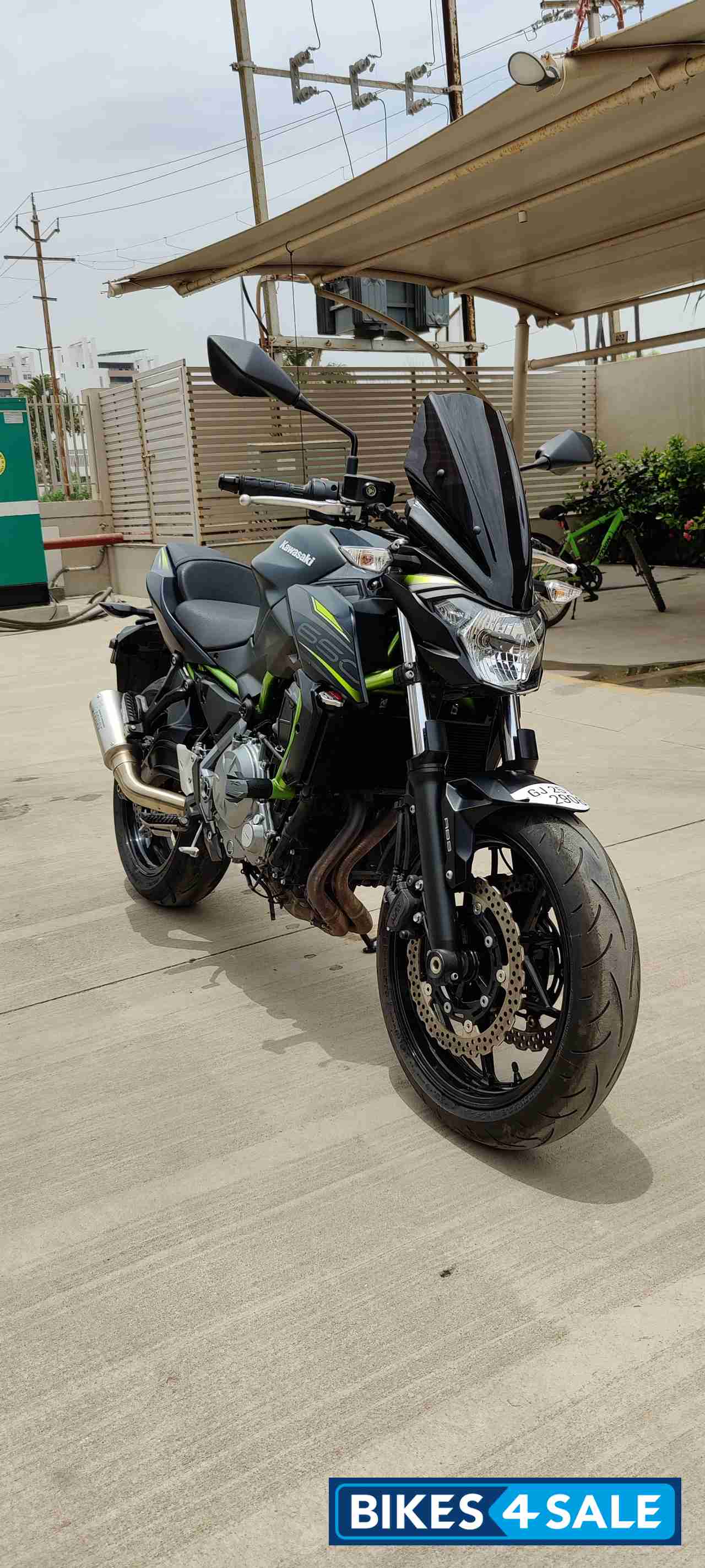 Black Kawasaki Z650 ABS