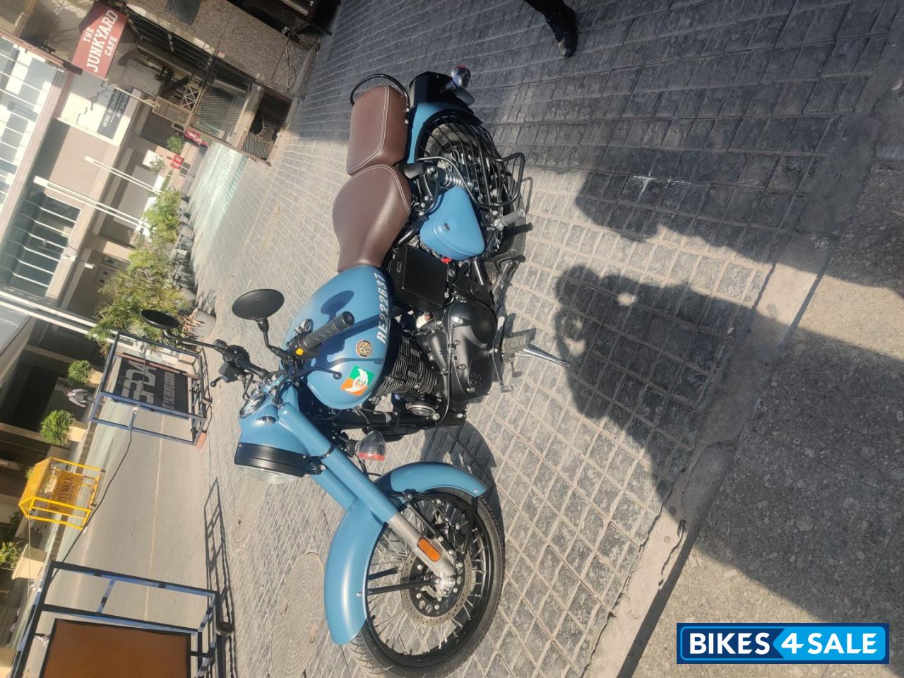 Blue Royal Enfield Classic Signals Airborne Blue