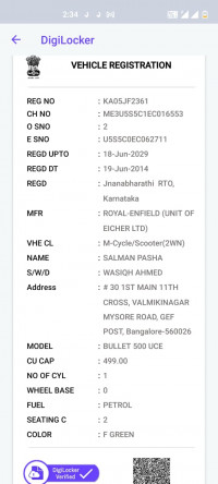 Royal Enfield Bullet Standard 500