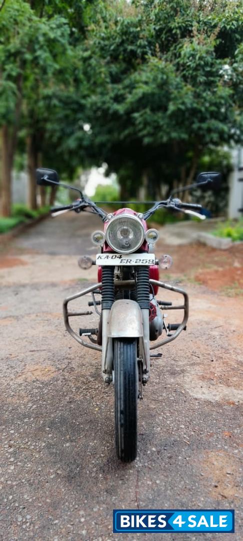Red And Silver Royal Enfield Bullet Electra 5S