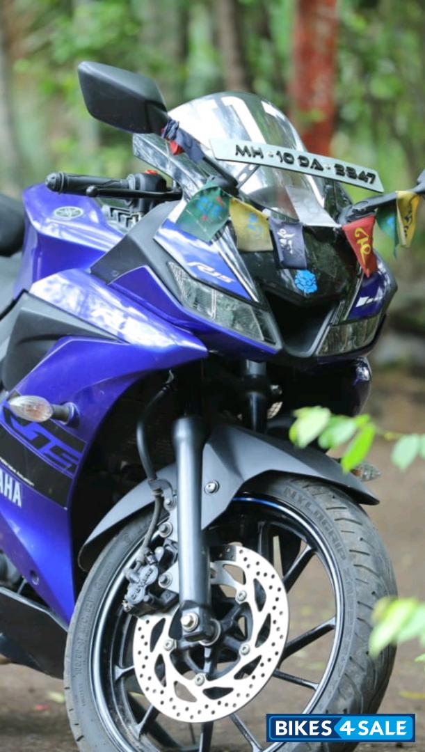 Blue Yamaha YZF R15 V3