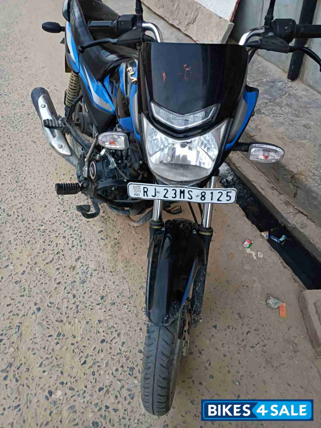 Ebony Blk Blue Dkl Bajaj Platina 110 H-Gear