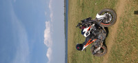 White KTM Duke 250