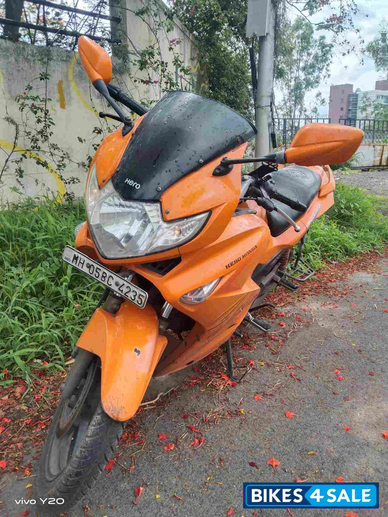 Vibrant Orange Hero Karizma ZMR