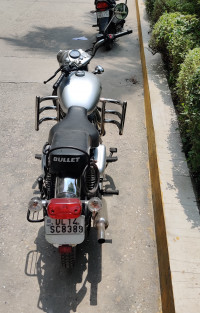 Silver Royal Enfield Bullet Electra