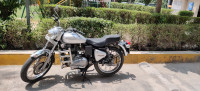 Silver Royal Enfield Bullet Electra
