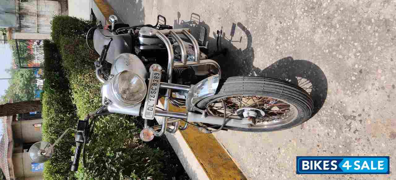 Silver Royal Enfield Bullet Electra