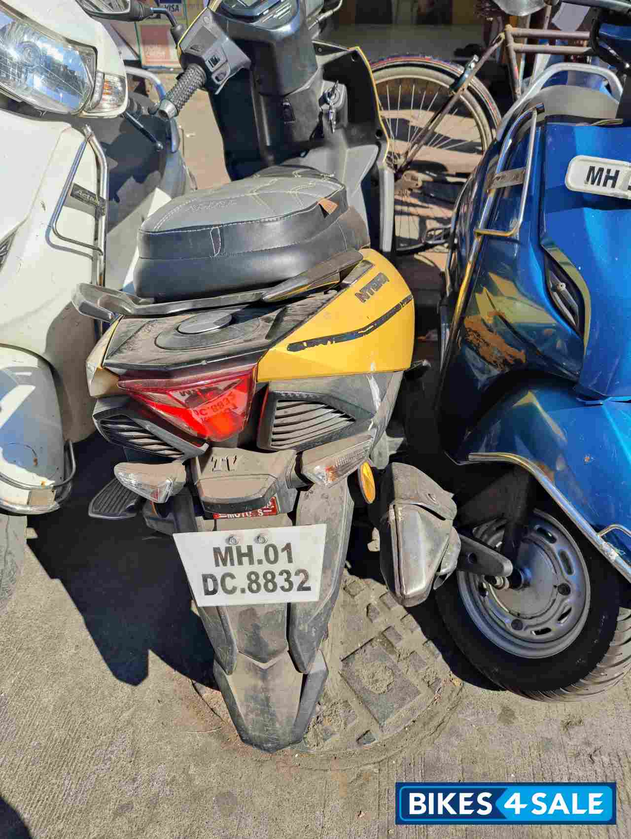 Yellow TVS NTORQ 125