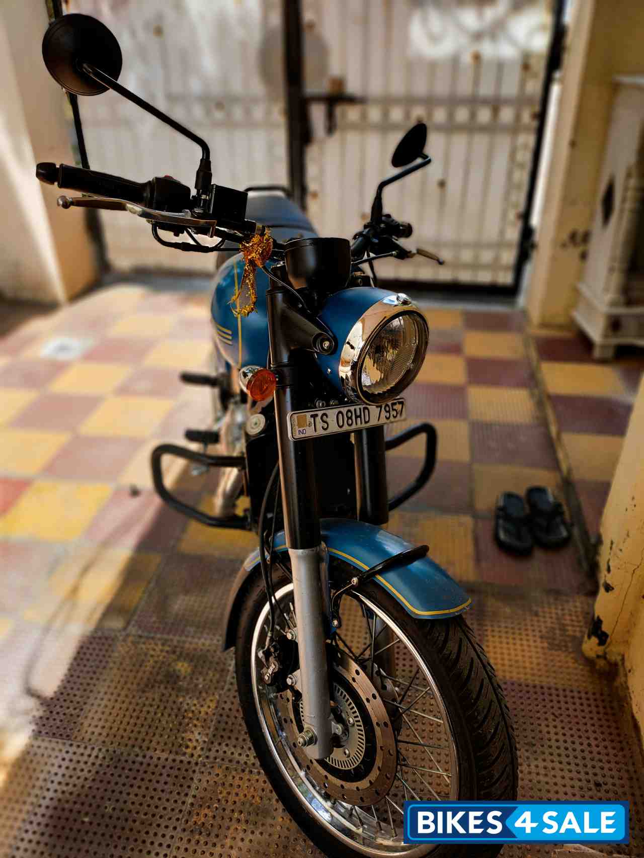 Starlight Blue Jawa forty two BS6