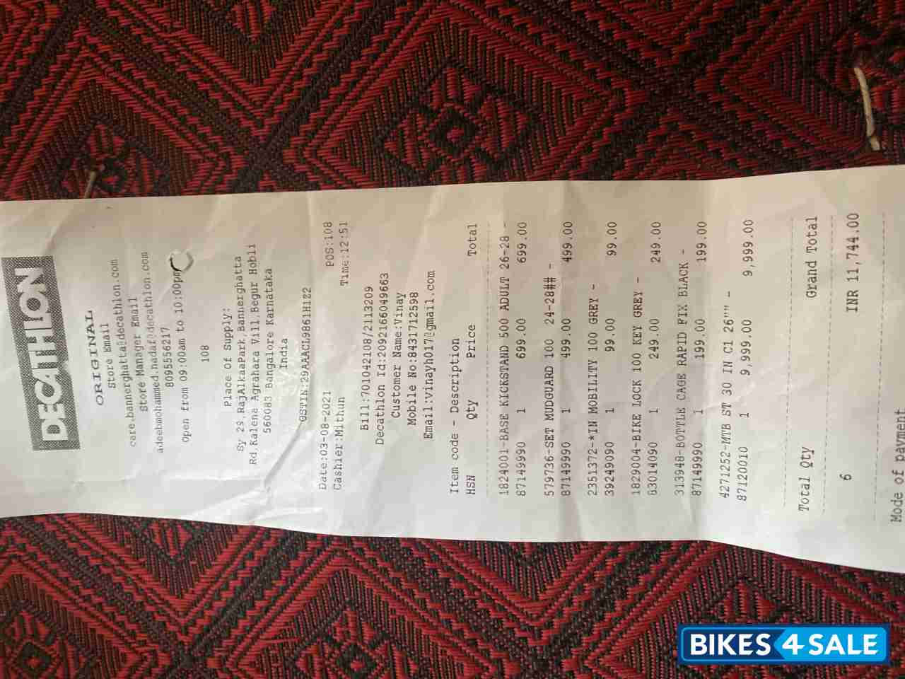 Blue Bicycle Decathlon Blue Bicycle Decathlon