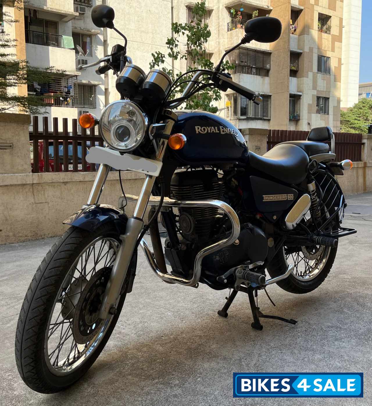 Marine Blue Royal Enfield Thunderbird 500