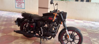 Black And Red Royal Enfield Classic Stealth Black