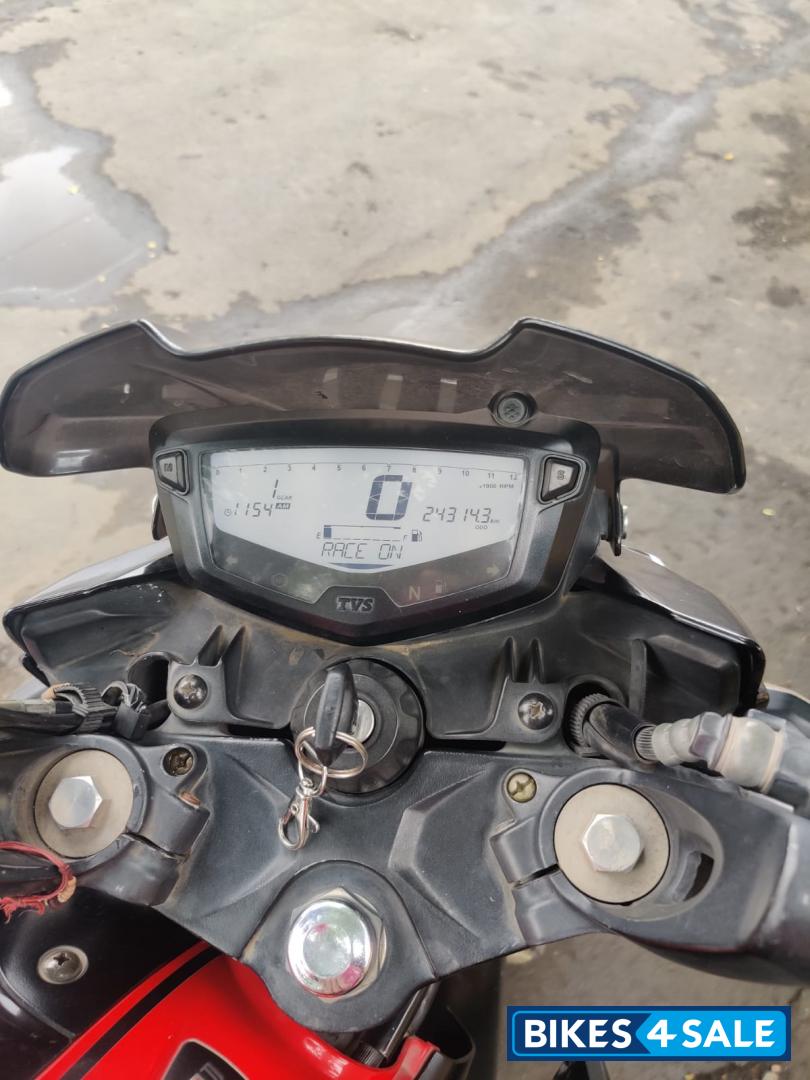 Black Red TVS Apache RTR 200 4V ABS