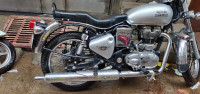 Silver Royal Enfield Bullet Electra