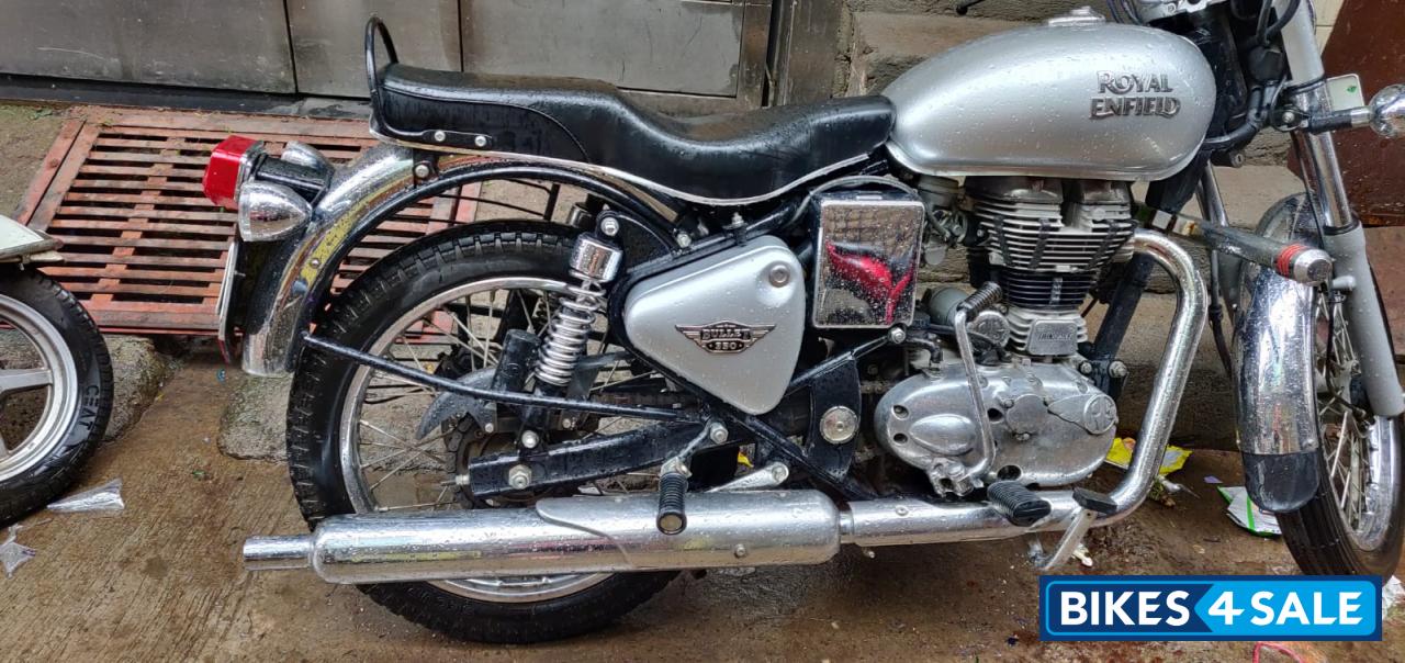 Silver Royal Enfield Bullet Electra