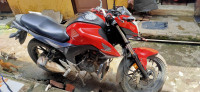 Red Honda CB Hornet 160R