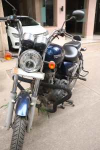 Blue Royal Enfield Thunderbird 350