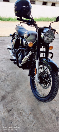 Mercury Silver Royal Enfield Classic 350 Single Channel BS6