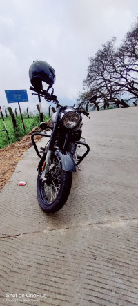 Mercury Silver Royal Enfield Classic 350 Single Channel BS6