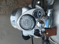 Silver Royal Enfield Bullet 350 ES