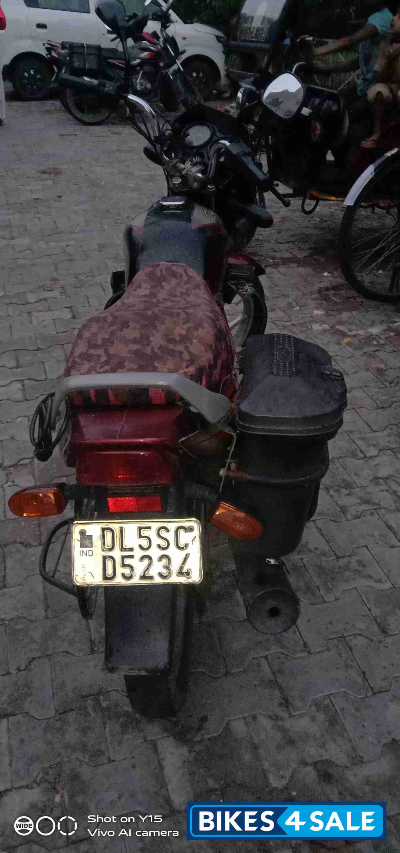 Red Black Bajaj CT 100 ES